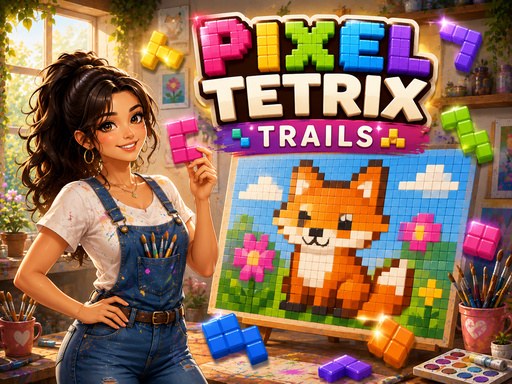 Pixel Tetrix Trails